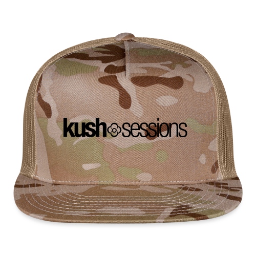 KushSessions (black logo) - Trucker Cap