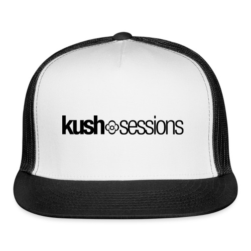 KushSessions (black logo) - Trucker Cap