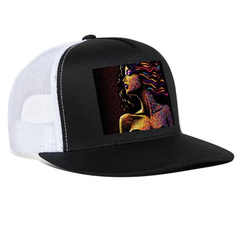 Dazzling Night - Colorful Abstract Portrait - Trucker Cap