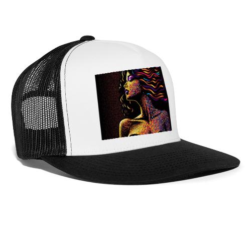 Dazzling Night - Colorful Abstract Portrait - Trucker Cap
