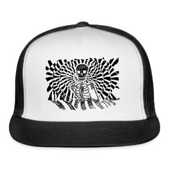 S.T.R.I.V.E. (Dark on Light) Album Art - Trucker Hat - white/black - Front
