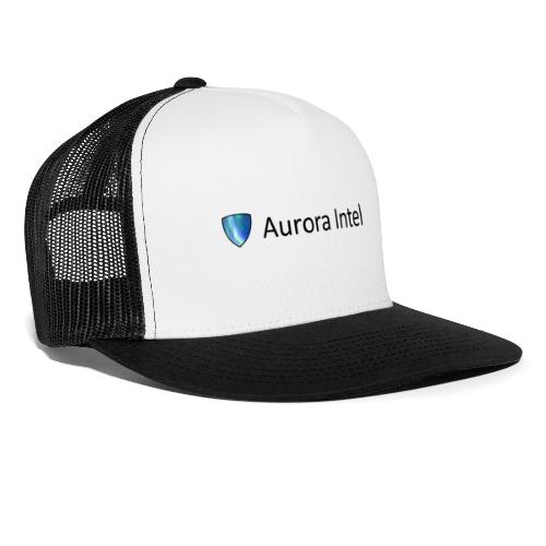 Aurora Intel Black Text - Trucker Cap