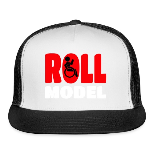 This wheelchair user is also a roll model - Trucker Cap