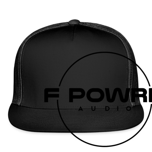 black logo transparent background - Trucker Cap