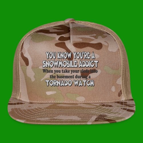 Snowmobile Tornado Watch - Trucker Cap