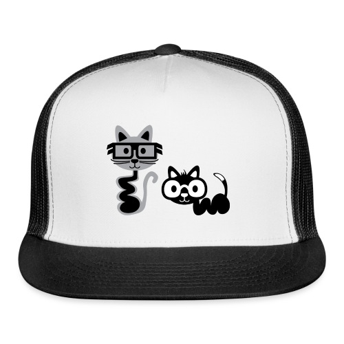 Big Eyed, Cute Alien Cats - Trucker Cap