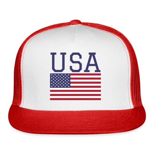 USA American Flag - Fourth of July Everyday - Trucker Cap