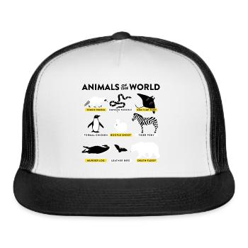 ANIMALS OF THE WORLD - Trucker Hat - white/black - Front