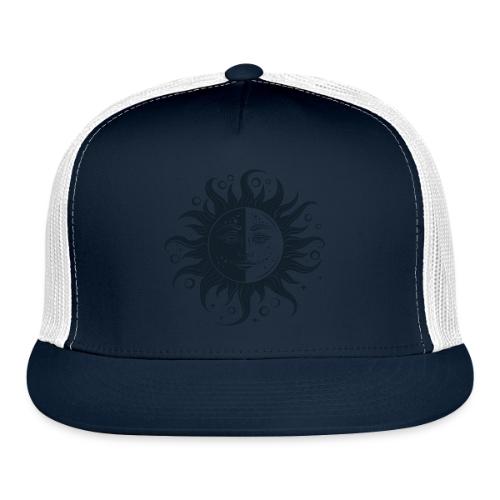 Harmonious Sun and Moon - Spiritual Design - Trucker Hat