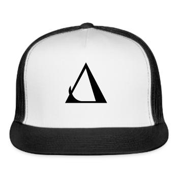 Pyramid triangle - Trucker Hat - white/black - Front