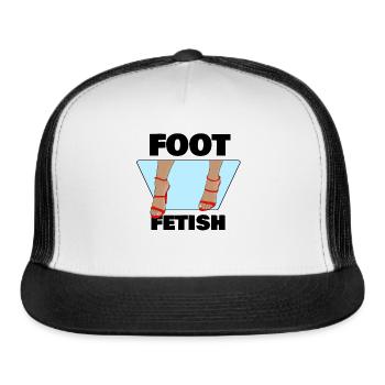FOOT FETISH - Trucker Hat - white/black - Front