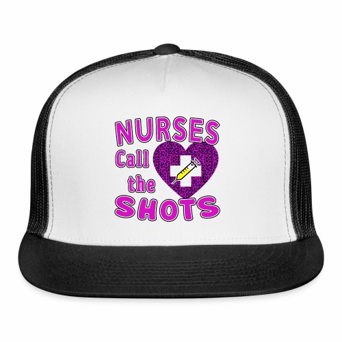 Nurses Call the Shots Valentine's day Pink Leopard - Trucker Cap