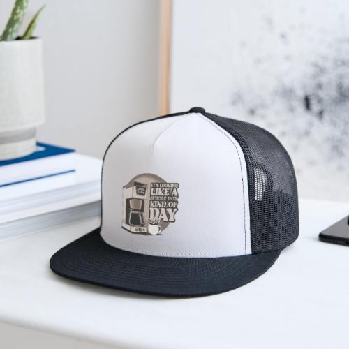Retro Drip Coffee Maker Technical Drawing Shirt - Trucker Hat