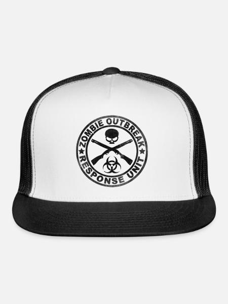 Zombie Outbreak Response Unit - Trucker Hat - white/black