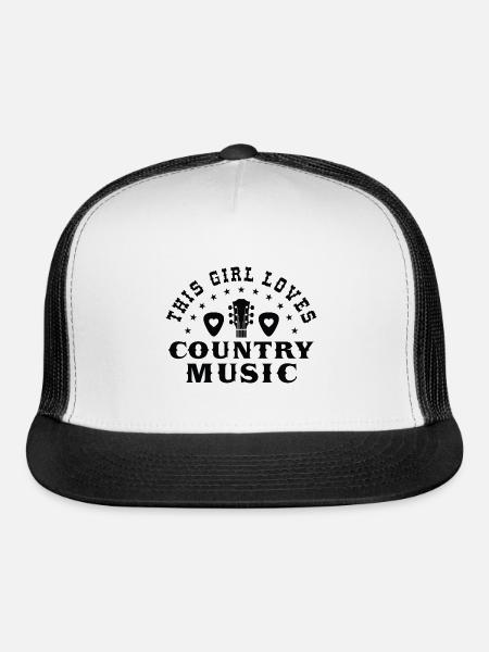 This Girl Loves Country Music - Trucker Hat - white/black