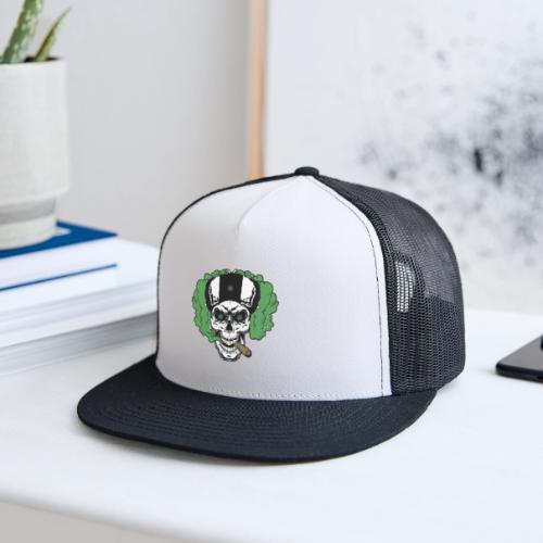 skull smoke cloud 2 - Trucker Hat