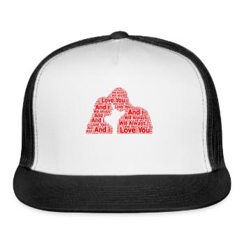 Valentine's Day, Valentine's Day - Trucker Hat - white/black - Front