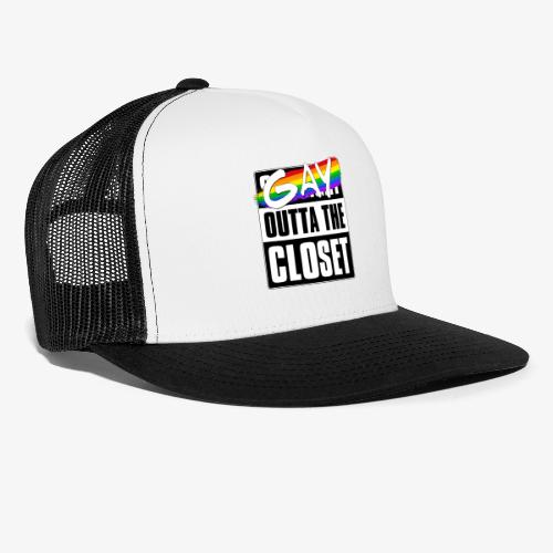 Gay Outta the Closet - LGBTQ Pride - Trucker Cap