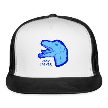 Very Clever - Trucker Hat - white/black - Front