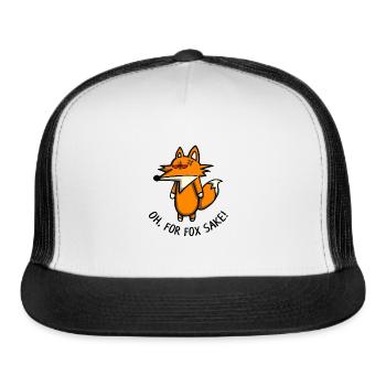 For Fox Sake - Trucker Hat - white/black - Front