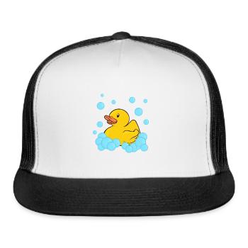 Rubber Duckie Bath - Trucker Hat - white/black - Front