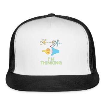 I'm Thinking Synapse - Neuroscience - Trucker Hat - white/black - Front