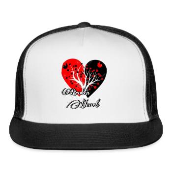 Broken heart - Trucker Hat - white/black - Front