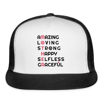 Mother - Trucker Hat - white/black - Front