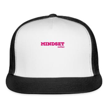 Mindset Matters Motivational Entrepreneur - Trucker Hat - white/black - Front
