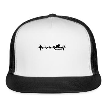 Cryptozoologists Chupacabra-cryptid Heartbeat - Trucker Hat - white/black - Front