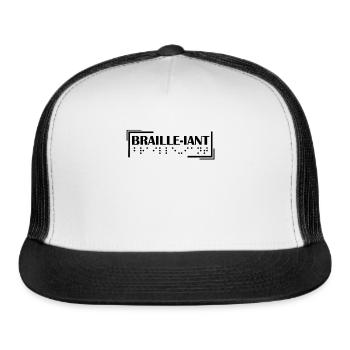 Braille-Iant Brilliant Braille Language - Trucker Hat - white/black - Front
