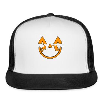 Skateboarder skaterramp Skateboarding Skateboard - Trucker Hat - white/black - Front
