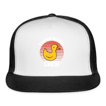 Rubber Duckie Crew Tee - Trucker Hat - white/black - Front