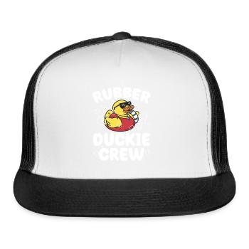 Rubber Duckie Crew Tee - Trucker Hat - white/black - Front