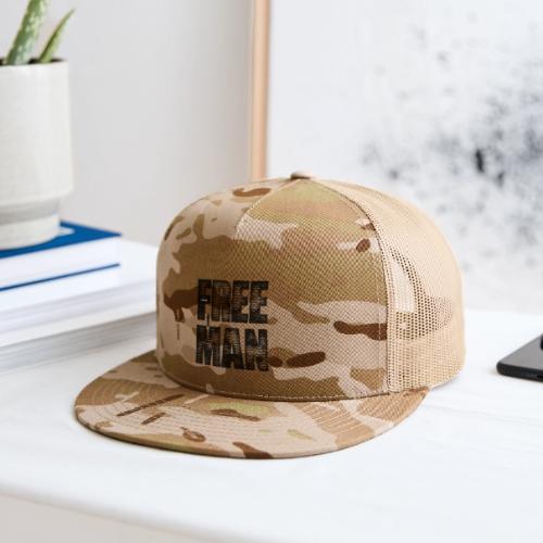 FREE MAN - Black Graphic - Trucker Hat