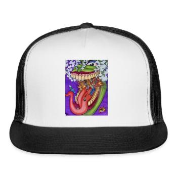 Mouth of Hell - Trucker Hat - white/black - Front