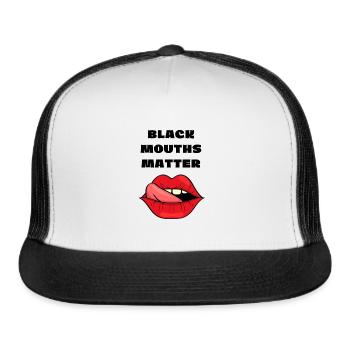 Black Mouths Matter - Trucker Hat - white/black - Front