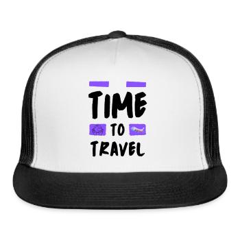Travel - Trucker Hat - white/black - Front