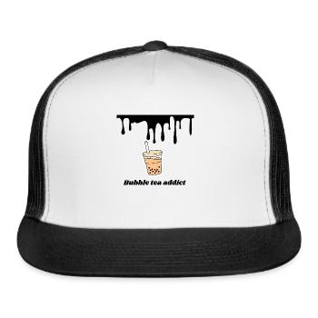 Bubble tea addict - Trucker Hat - white/black - Front