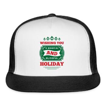 Magical and Blissful Holiday - Trucker Hat - white/black - Front