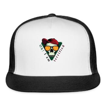 I am terrified - Trucker Hat - white/black - Front