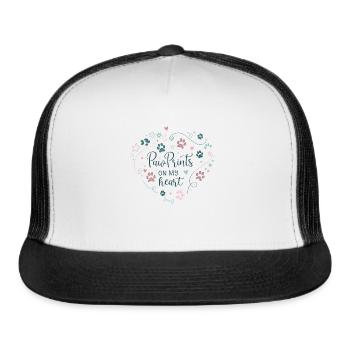 Pawprints on My Heart - A Heartfelt Tribute - Trucker Hat - white/black - Front