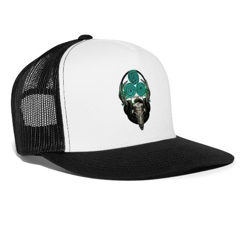 The Antlered Crown (White Text) - Trucker Cap