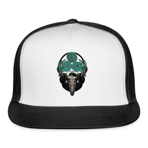The Antlered Crown (White Text) - Trucker Hat
