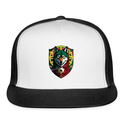 Portugal Iberian Wolf Soccer T Shirt,Football Gift - Trucker Hat