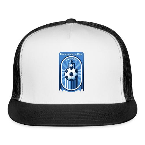 Manchester is Blue Soccer City T Shirt, Apparel - Trucker Hat