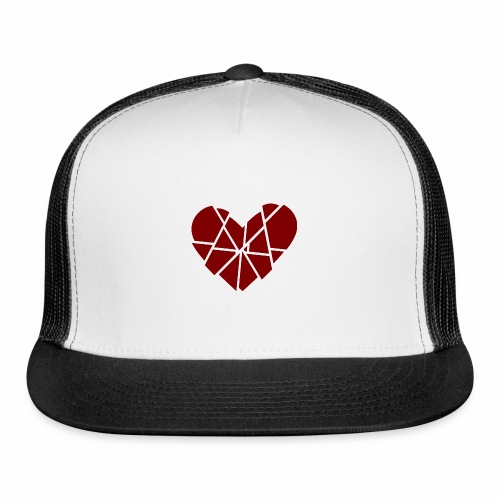 Heart Broken Shards Anti Valentine's Day - Trucker Cap