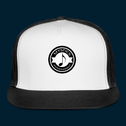 mystics_ent_black_logo - Trucker Cap