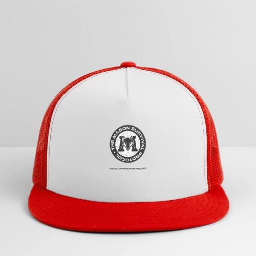 MasonSurvival Protocol Black Text - Trucker Hat