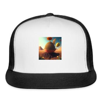 the curious seed - Trucker Hat - white/black - Front